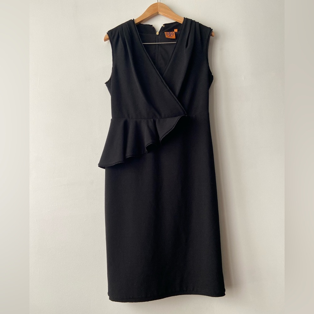 TORY BURCH V-Neck Knee-Length Dress - Size 6